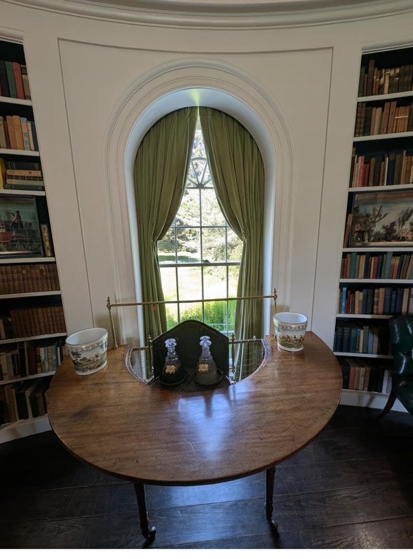One of the Oval Library's matched Palladian windows
